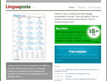 Tablet Screenshot of linguaposta.com